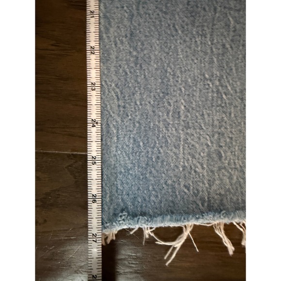 NWT Abercrombie & Fitch High Rise 90s Relaxed Jeans Light Wash Raw Hem - Picture 5 of 5